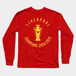 Liverpool Champions 25 yellow 2 Long Sleeve T-Shirt